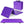 BalanceFrom Fitness GoGym 6x2ft Folding 3 Panel Exercise Mat w/Handles, Purple
