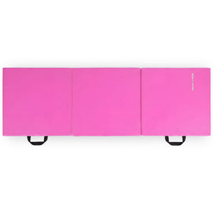 BalanceFrom Fitness GoGym 2 Inch Thick Tri Fold Folding Gymnastics Mat, Pink