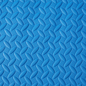 BalanceFrom Fitness 96 Sq Ft Interlocking EVA Foam Exercise Mat Tiles, Blue