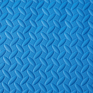 BalanceFrom Fitness 96 Sq Ft Interlocking EVA Foam Exercise Mat Tiles, Blue