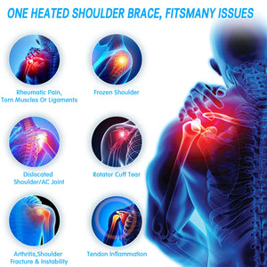 UTK Jade Stone Infrared Shoulder Pain Relief Heating Pad w/ Smart Controller