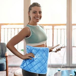 nalax Auto Off Electric Pain Relief Heating Pad with 6 Heat Settings, Dark Blue