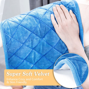 nalax Auto Off Electric Pain Relief Heating Pad with 6 Heat Settings, Dark Blue