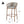 Lodi Outdoor Metal Rope Barstool, Teak Finished Frame and Beige Cushion, Set of 4
