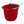 Sterilite Large 10 Qt Easy Pour Spout Pail with Comfy Grip Handle, Red (36 Pack)