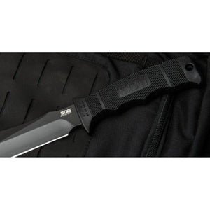 SOG Seal Pup Elite 4.85 Inch Survival Tactical Knife w/ Kydex Sheath, Black TiNi