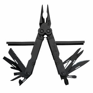 SOG PowerLock Stainless Steel Folding Knife 18 Tool Multi Tool Pliers, Black - TRAPSKI