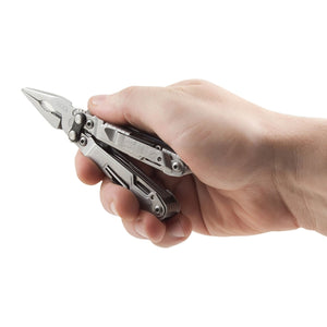 SOG PowerPint Stainless Steel Folding 18 Multi Purpose Pocket EDC Tool, Silver