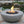 Elementi Natural Gas Concrete Lunar Bowl Fire Pit w/ Auto Ignition, Clean Flame