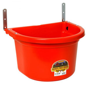 Little Giant FF11RED 20 Quart Durable Fence Feeder with Mounting Brackets, Red - TRAPSKI