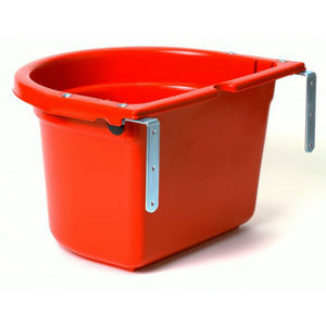 Little Giant FF11RED 20 Quart Durable Fence Feeder with Mounting Brackets, Red - TRAPSKI