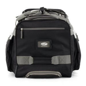 Olympia 22 In 8 Pocket U Shape Rolling Duffel Bag with Retractable Handle, Black