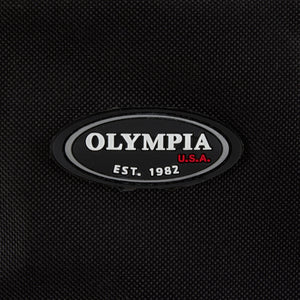 Olympia 26 Inch 8 Pocket U Shape Rolling Duffel Bag w/ Retractable Handle, Black