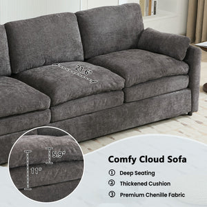 Cozy Upholstered 3 Seater Sofa Cushion For Living Room