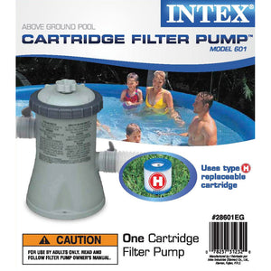 Intex 10 x 2.5 Foot Round Metal Frame Above Ground Pool + 330 GPH Filter Pump