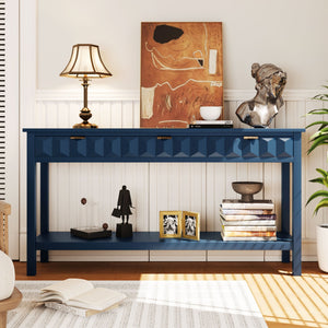 U_Style 58.3'' Fir Veneer Entryway Table