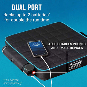 Coleman OneSource Outdoor Heated Camping Chair Pad with Rechargable Battery - TRAPSKI