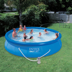 Intex 10' Swimming Pool Debris Cover & 1000 GPH Pool Cartridge Filter Pump