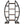Triple Wide Oval Etagere Bookcase With Shelves For Living Room
