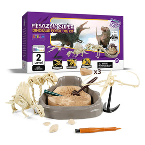 Science Can 160003G-1 Mesozoic Era Super Dinosaur Fossil Dig Kit for Ages 6 & Up