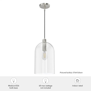 Hunter Fan Company Lochemeade 1 Bulb Glass Dome Adjustable Hanging Pendant Light