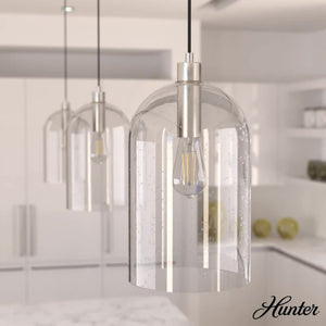 Hunter Fan Company Lochemeade 1 Bulb Glass Dome Adjustable Hanging Pendant Light