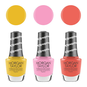 Morgan Taylor Clueless Collection Nail Lacquer Polish Manicure Set, 3 Color Pack