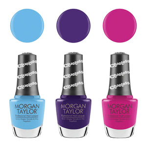 Morgan Taylor Clueless Collection Nail Lacquer Polish Manicure Set, 3 Color Pack
