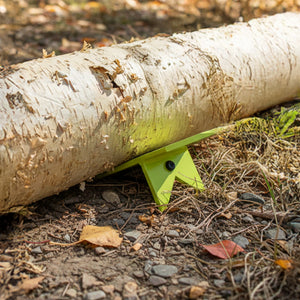 Timber Tuff TMW-61 Secure Hold Compact Log Dog Pair with Attached Rope, Green - TRAPSKI