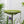 Achla Designs 14 Inch Hand Blown Crackle Glass Birdbath with Stake, Fern Green