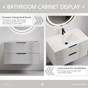 36 Inch Floating Bathroom Vanity