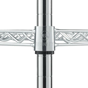 TRINITY EcoStorage 4 Shelf Adjustable Wire Shelving 36 Bottle Wine Rack, Chrome