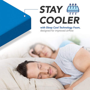 Dynasty Mattress 10 Inch CoolBreeze Gel Memory Foam Short King RV Mattress Bed - TRAPSKI