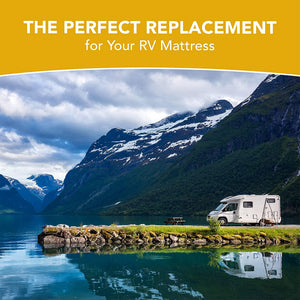 Dynasty Mattress 10 Inch CoolBreeze Gel Memory Foam Short King RV Mattress Bed - TRAPSKI