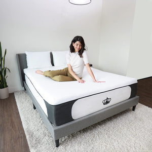 Dynasty Mattress 14.5 inch CoolBreeze Plush Gel Memory Foam Mattress Bed, King Size
