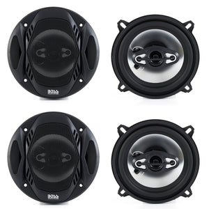 BOSS NX524 5.25" 600W 4-Way Car Audio Coaxial Speakers Stereo Black 4 Ohm