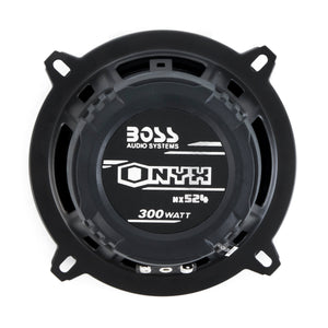 BOSS 5.25" 300W 4 Way Car Audio Coaxial Speakers Stereo Black 4 Ohm (6 Pack)