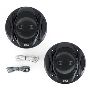 BOSS NX524 5.25" 300W 4-Way Car Audio Coaxial Speakers Stereo Black 4 Ohm - TRAPSKI