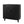 Modern Black Wood Storage Cabinet with Decorative Door