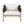 Outdoor Acacia Club Chairs (Set of 2) with Diamond-Pattern Black Rope, Light Teak Finish