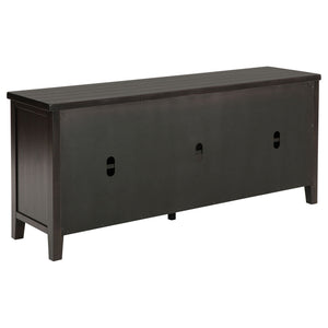 Sutter - 2 Door TV Stand With Mission Design - Dark Brown