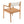 Creative Braided Acacia Wood Outdoor Dining Chairs with Armrests (Set of 2) - Teak / White