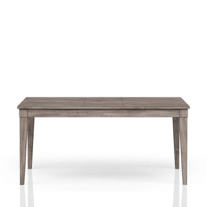 Rustic Dining Table 2 Storage Drawers And Leaf - Gray