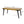 1 Dining Table & 2 Dining Benches - Light Teak