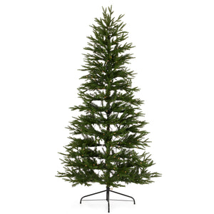 National Tree Company Montgomery 7 Foot Prelit Half Christmas Tree Clear Lights - TRAPSKI