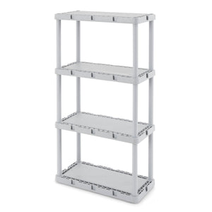 Gracious Living Knect-A-Shelf 4 Tier Light Duty Storage Shelving System (4 Pack)