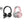 S100 Adjustable Microphone PC Wireless Headset & OneOdio Pro 10 Wired Headphones