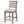 Counter Side Dining Stool With Ladder Back (Set of 2) - Gray