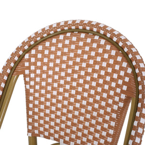 Outdoor PE Rattan French Barstool Set