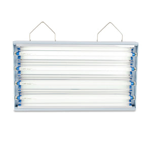 AgroBrite FLT24 4-Tube Hydroponic 2' Grow 96W Light Fixture with Bulbs, White